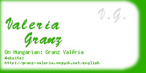 valeria granz business card
